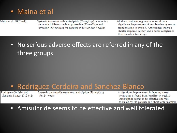  • Maina et al • No serious adverse effects are referred in any