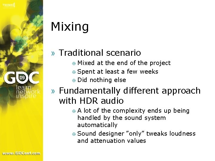 Mixing » Traditional scenario > Mixed at the end of the project > Spent