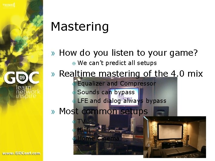 Mastering » How do you listen to your game? > We can’t predict all
