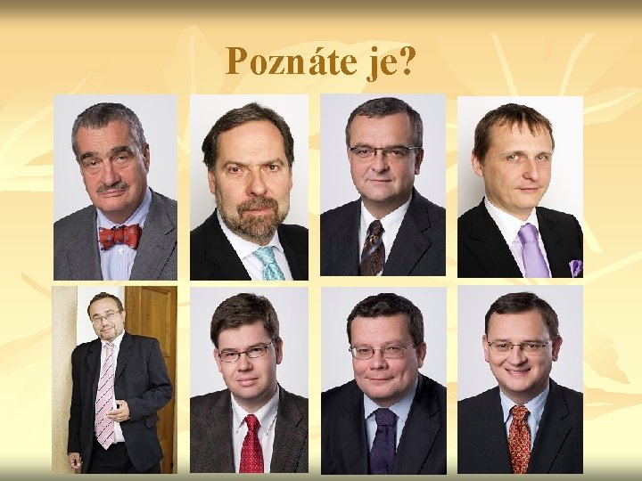 Poznáte je? 