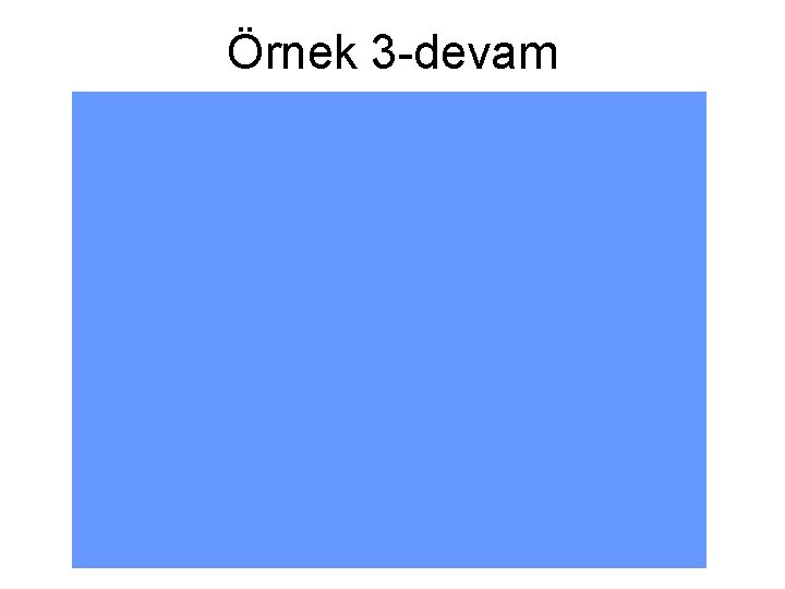 Örnek 3 -devam 