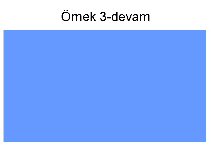 Örnek 3 -devam 