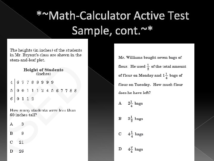 *~Math-Calculator Active Test Sample, cont. ~* 