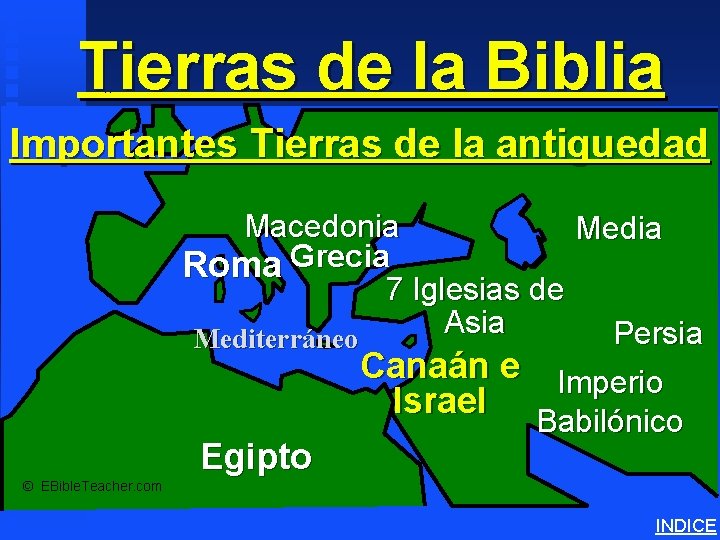 Tierras de la Biblia Important Ancient Lands Importantes Tierras de la antiguedad Macedonia Media