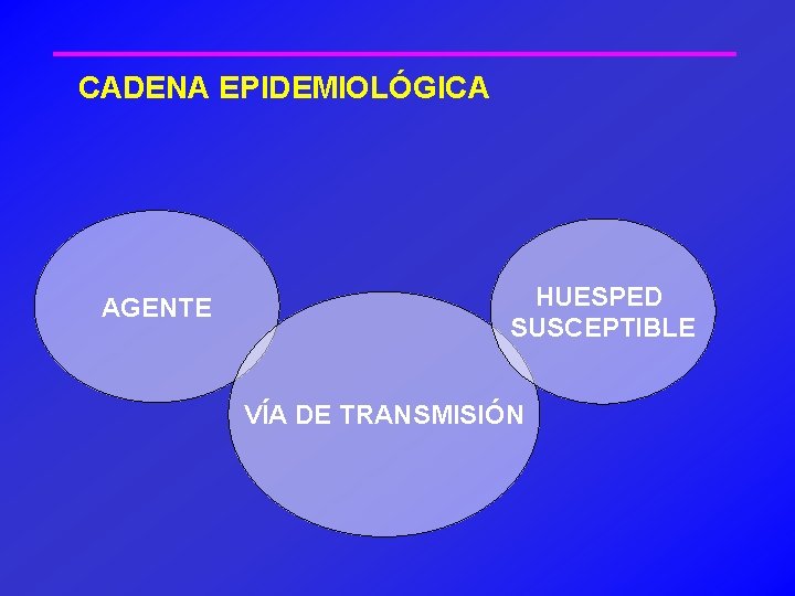 CADENA EPIDEMIOLÓGICA AGENTE HUESPED SUSCEPTIBLE VÍA DE TRANSMISIÓN 