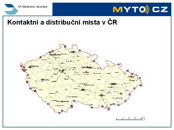 Kontaktní a distribuční místa v ČR 