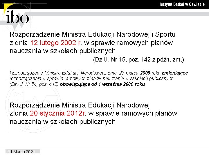 Rozporządzenie Ministra Edukacji Narodowej i Sportu z dnia 12 lutego 2002 r. w sprawie