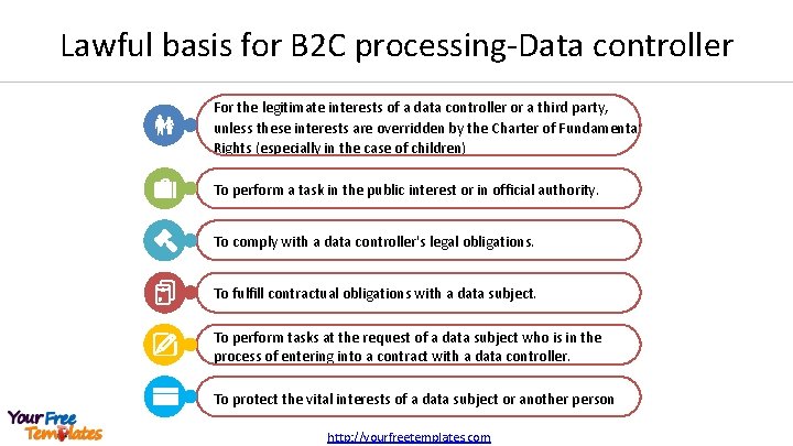 Lawful basis for B 2 C processing-Data controller For the legitimate interests of a