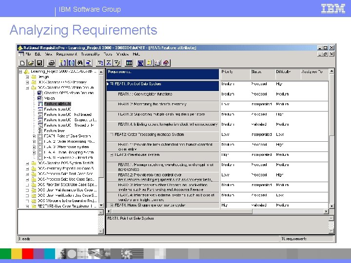 IBM Software Group Analyzing Requirements 