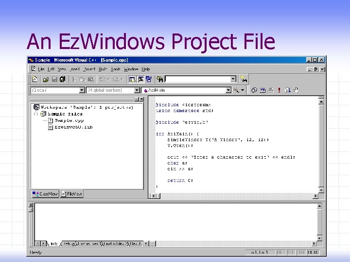 An Ez. Windows Project File 