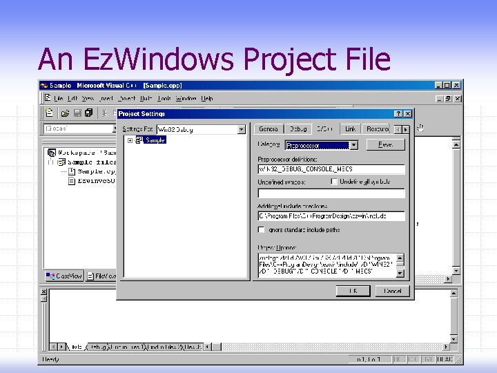 An Ez. Windows Project File 