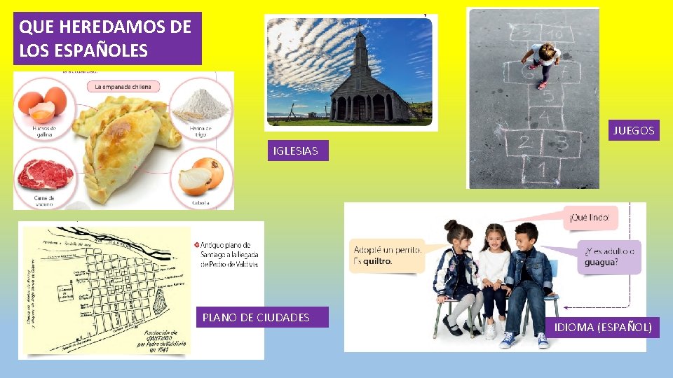 QUE HEREDAMOS DE LOS ESPAÑOLES JUEGOS IGLESIAS PLANO DE CIUDADES IDIOMA (ESPAÑOL) 