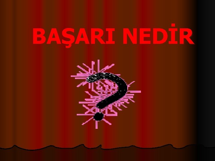 BAŞARI NEDİR 