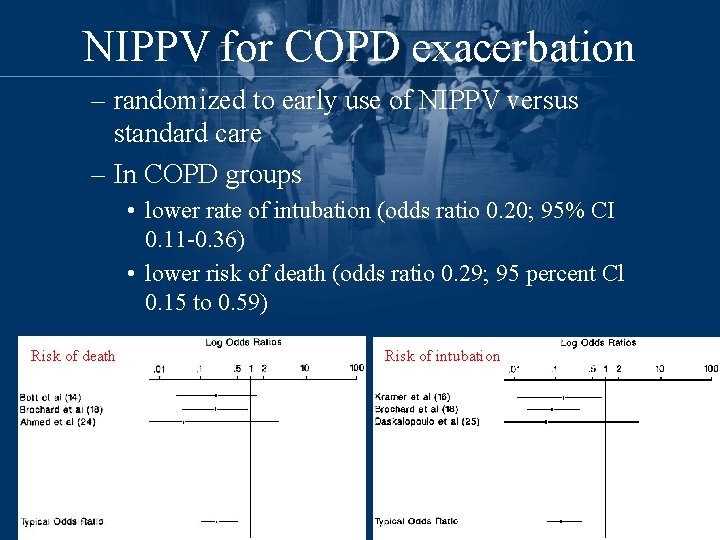 NIPPV for COPD exacerbation – randomized to early use of NIPPV versus standard care