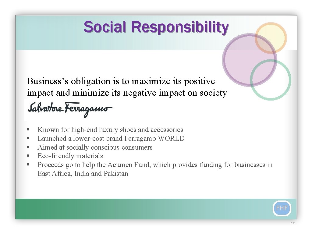 Social Responsibility Business’s obligation is to maximize its positive impact and minimize its negative