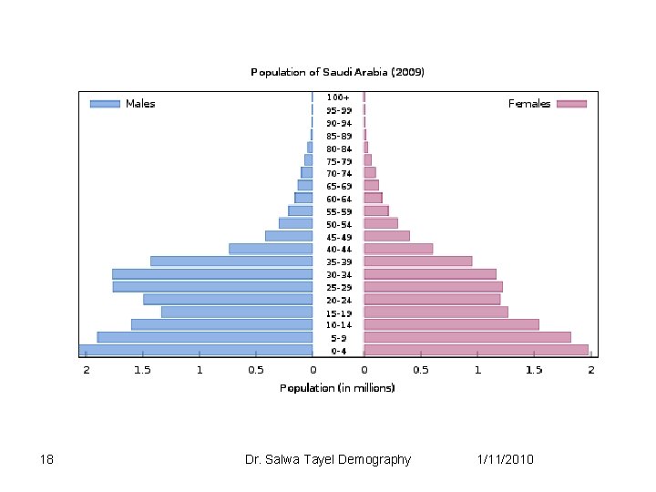 18 Dr. Salwa Tayel Demography 1/11/2010 