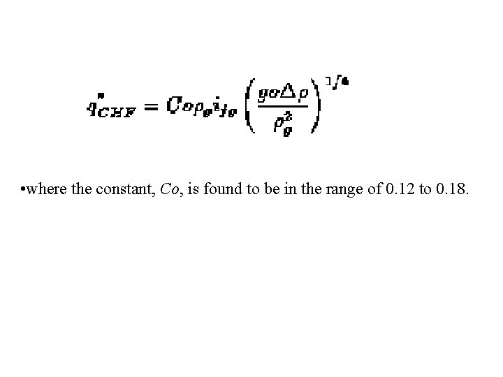  • where the constant, Co, is found to be in the range of