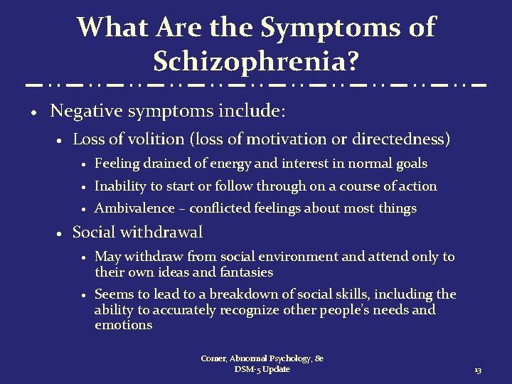 What Are the Symptoms of Schizophrenia? · Negative symptoms include: · · Loss of