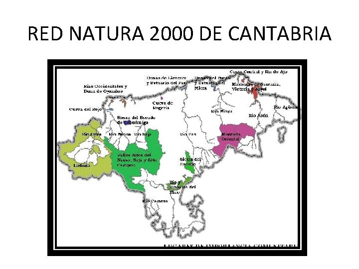 RED NATURA 2000 DE CANTABRIA 