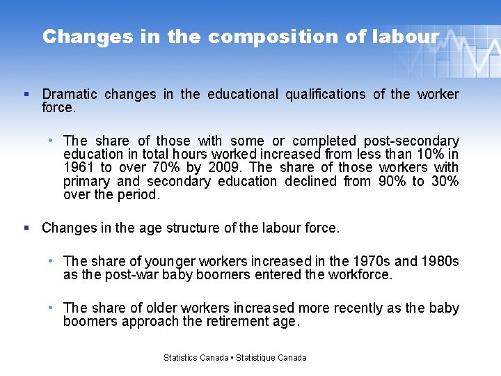 Changes in the composition of labour § Dramatic changes in the educational qualifications of