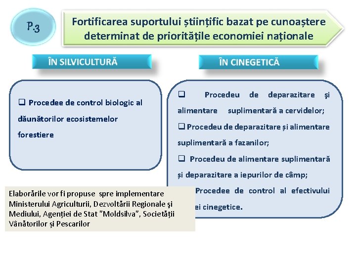 P. 3 Fortificarea suportului științific bazat pe cunoaștere determinat de prioritățile economiei naționale q P. 3 Fortificarea suportului științific bazat pe cunoaștere determinat de prioritățile economiei naționale q