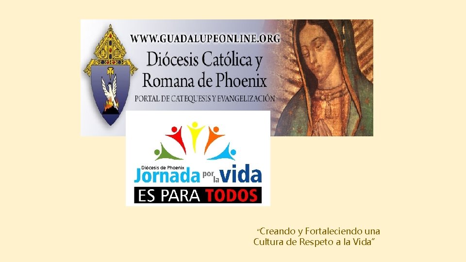 “Creando y Fortaleciendo una Cultura de Respeto a la Vida” 
