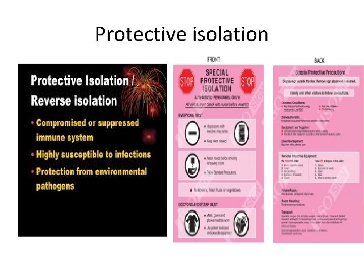 Protective isolation 