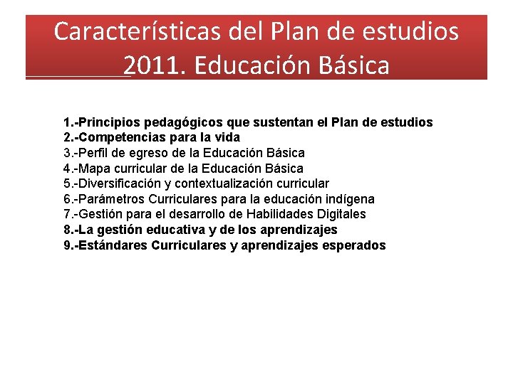 Plan de estudios 2011 Educacin Bsica DIRECTORESAS XXVII