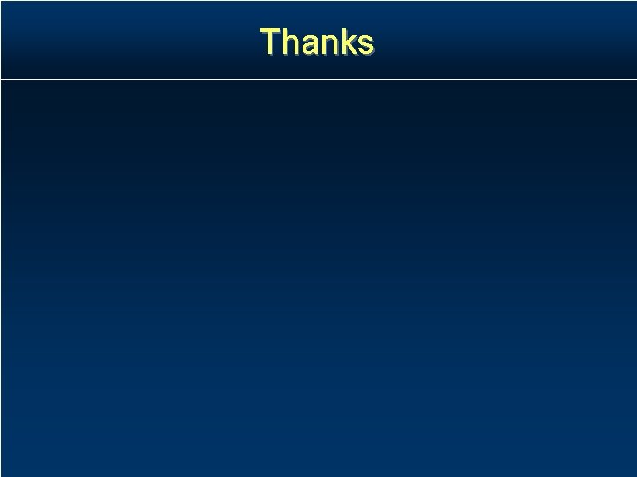 Thanks Thanks
