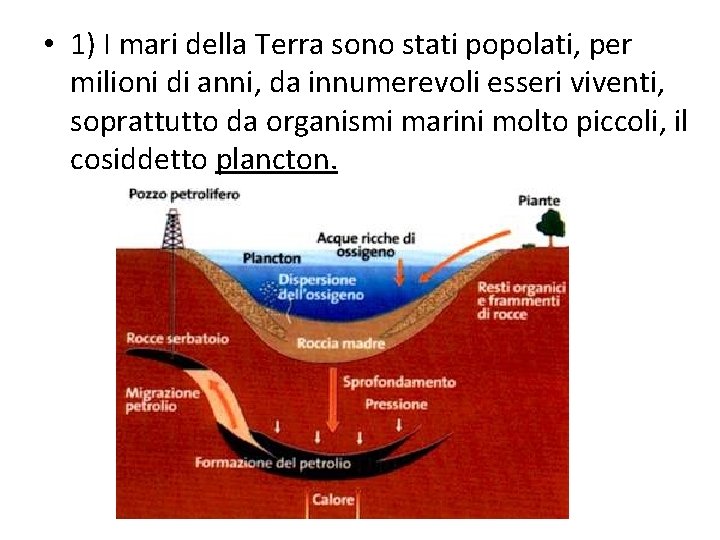  • 1) I mari della Terra sono stati popolati, per milioni di anni,