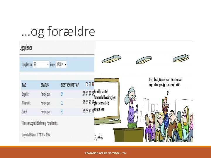 …og forældre BEVÆGELSE, LÆRING OG TRIVSEL - TLY 