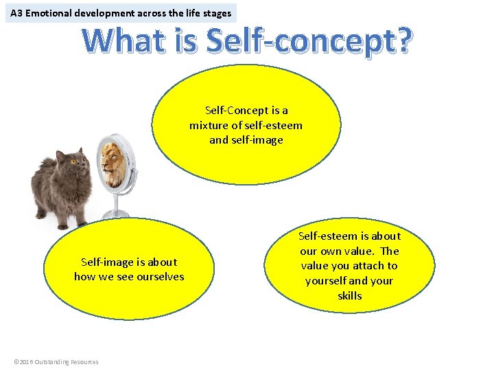 A 3 Emotional development across the life stages What is Self-concept? Self-Concept is a