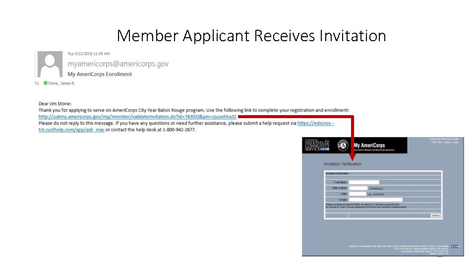 Member Applicant Receives Invitation 11 