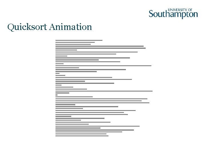 Quicksort Animation 