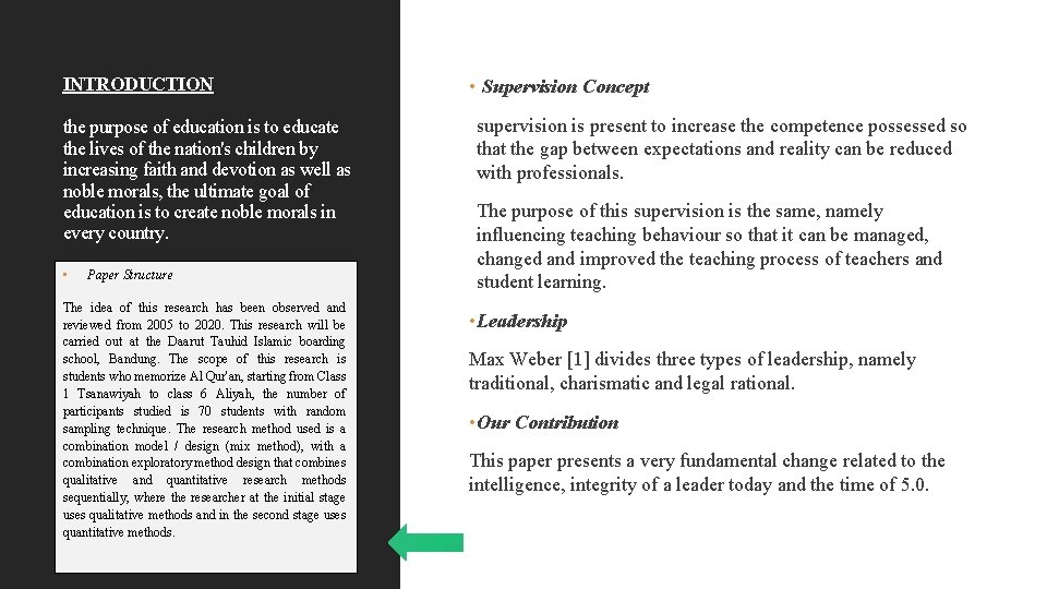 INTRODUCTION the purpose of education is to educate the lives of the nation's children INTRODUCTION the purpose of education is to educate the lives of the nation's children