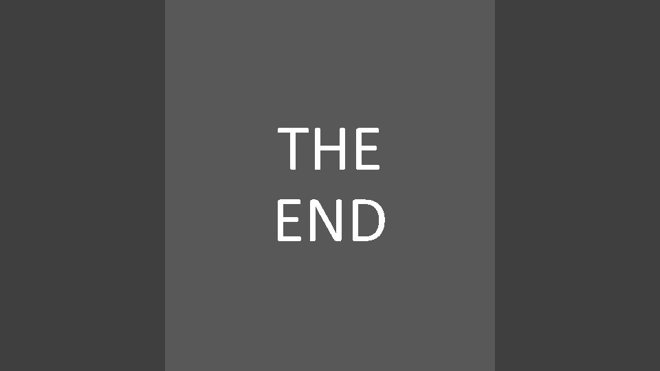 THE END 