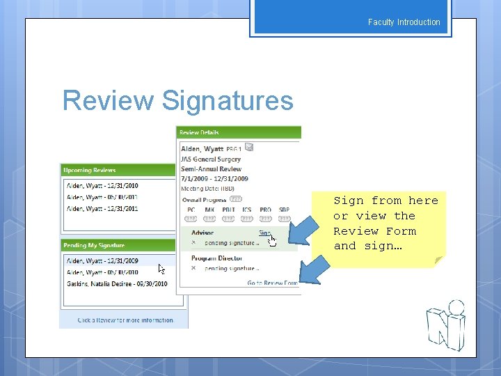 Faculty Introduction Review Signatures Sign from here or view the Review Form and sign…