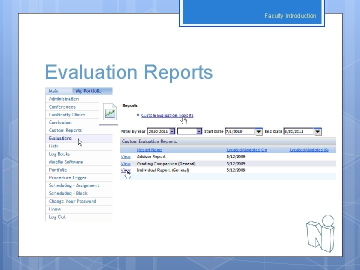 Faculty Introduction Evaluation Reports 
