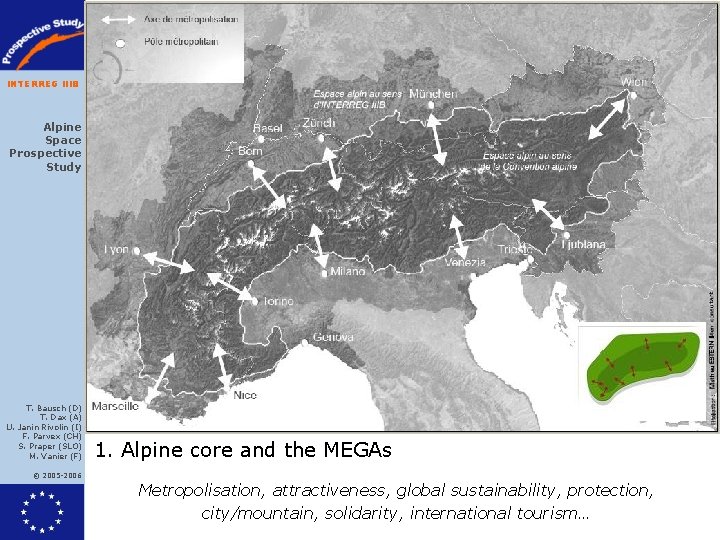 INTERREG IIIB Alpine Space Prospective Study T. Bausch (D) T. Dax (A) U. Janin