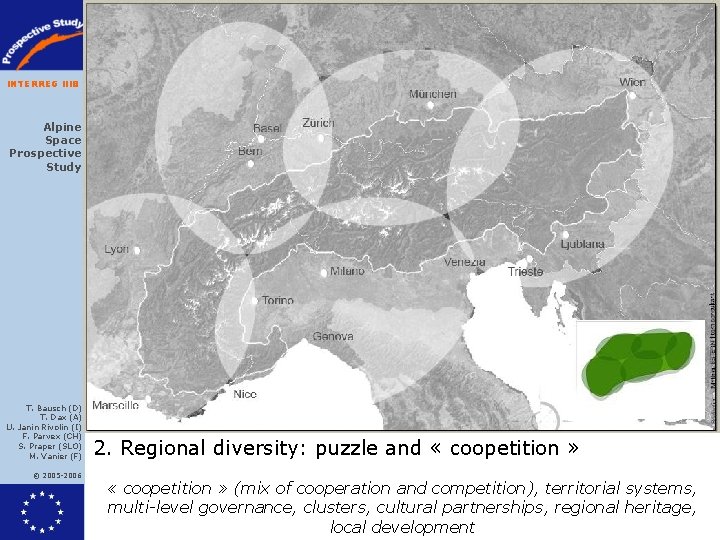 INTERREG IIIB Alpine Space Prospective Study T. Bausch (D) T. Dax (A) U. Janin INTERREG IIIB Alpine Space Prospective Study T. Bausch (D) T. Dax (A) U. Janin