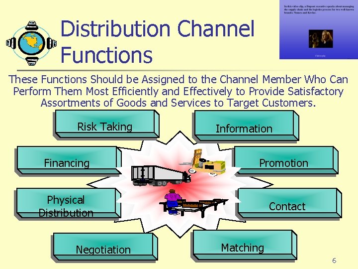 Distribution Channel Functions These Functions Should be Assigned to the Channel Member Who Can