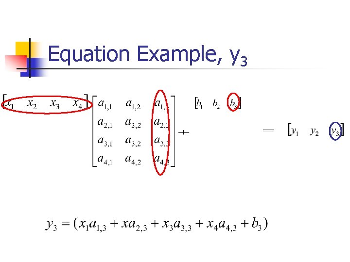 Equation Example, y 3 Equation Example, y 3