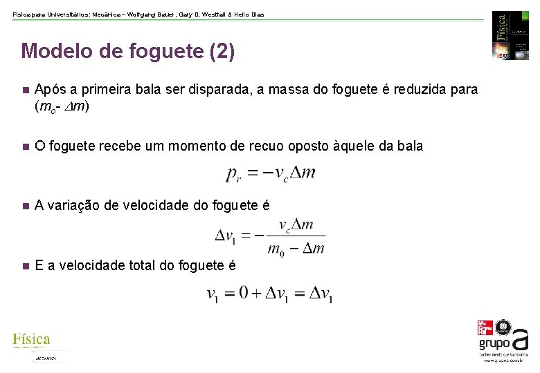 Física para Universitários: Mecânica – Wolfgang Bauer, Gary D. Westfall & Helio Dias Modelo