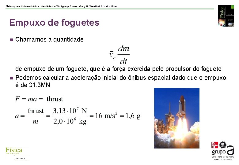Física para Universitários: Mecânica – Wolfgang Bauer, Gary D. Westfall & Helio Dias Empuxo Física para Universitários: Mecânica – Wolfgang Bauer, Gary D. Westfall & Helio Dias Empuxo