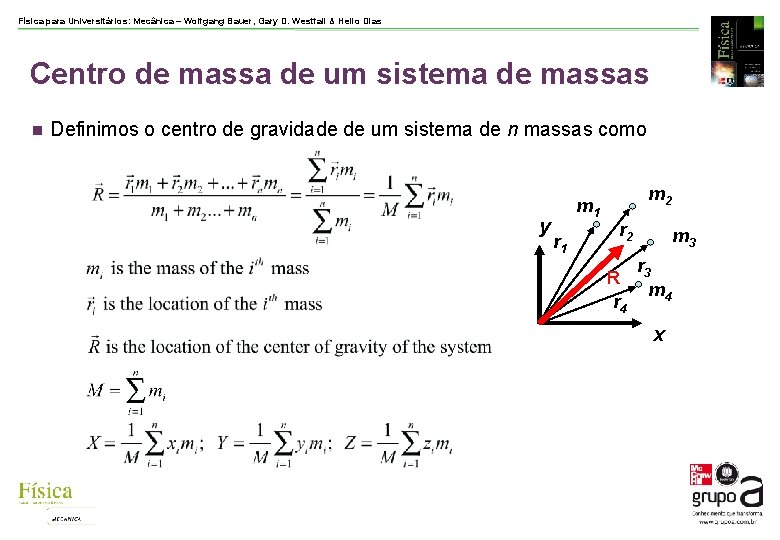 Física para Universitários: Mecânica – Wolfgang Bauer, Gary D. Westfall & Helio Dias Centro Física para Universitários: Mecânica – Wolfgang Bauer, Gary D. Westfall & Helio Dias Centro