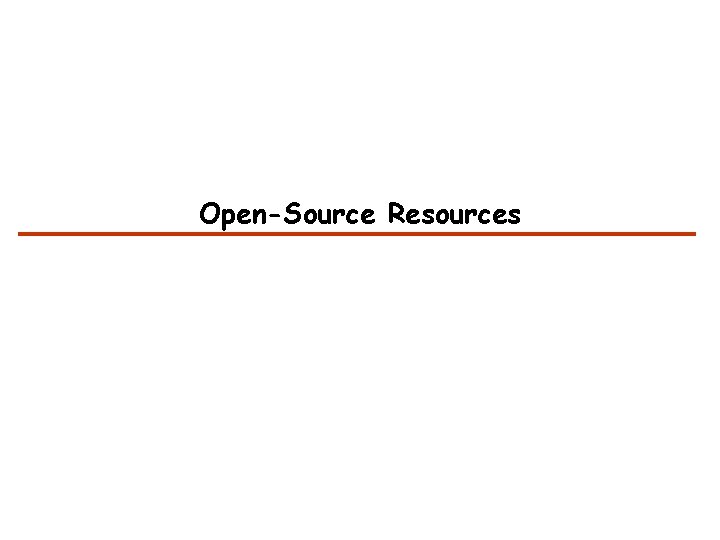 Open-Source Resources 