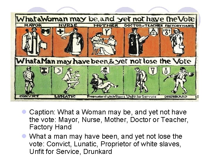 l Caption: What a Woman may be, and yet not have the vote: Mayor,