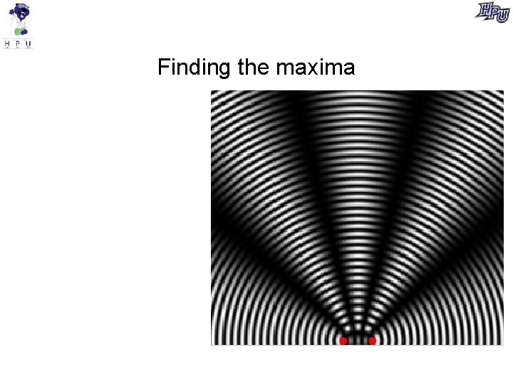 Finding the maxima 