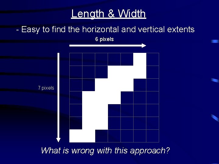 Length & Width - Easy to find the horizontal and vertical extents 6 pixels