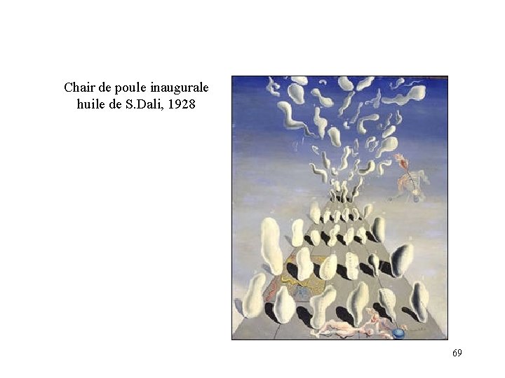 Chair de poule inaugurale huile de S. Dali, 1928 69 Chair de poule inaugurale huile de S. Dali, 1928 69